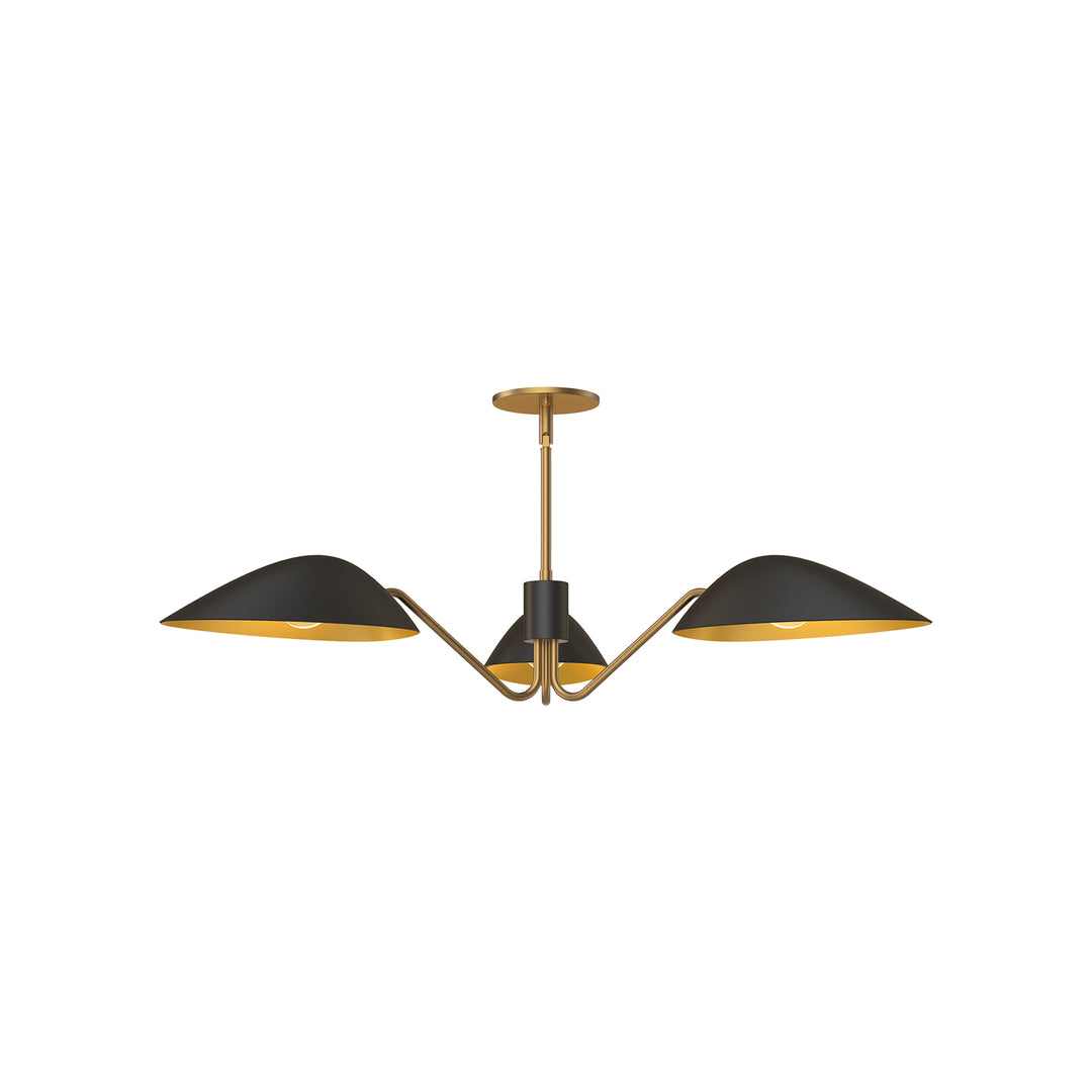 Alora Mood oscar PD550336MBAG Pendant Light - Aged Gold/Matte Black