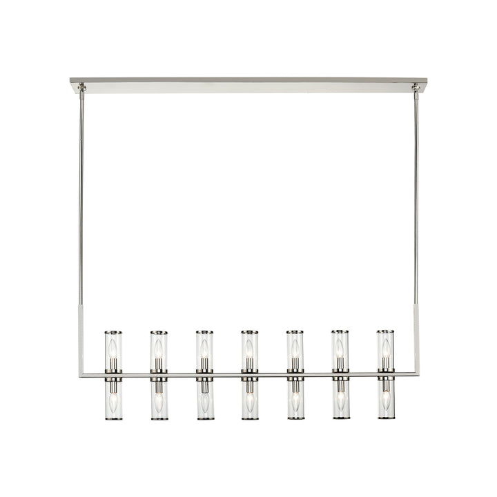 Alora revolve LP309077PNCG Pendant Light - Clear Glass/Polished Nickel