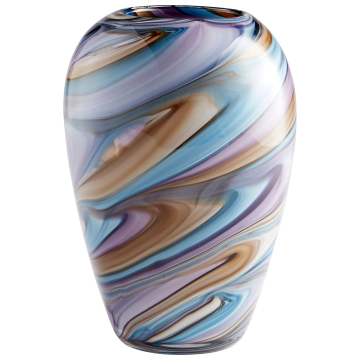 Cyan 09523 Vases & Planters - Sky Blue Cafe Swirl