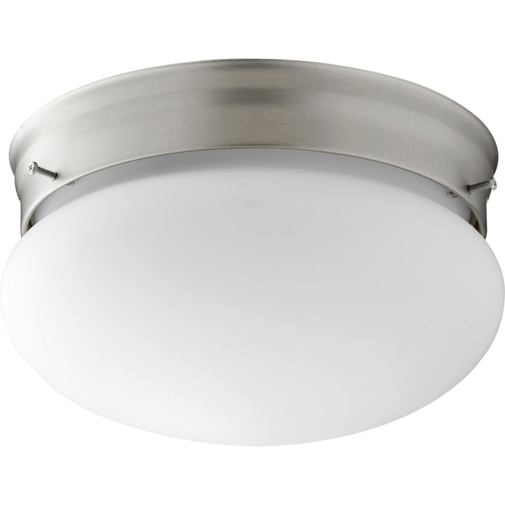 Quorum 3023-6-65 Utility Light - Satin Nickel w/ Satin Opal