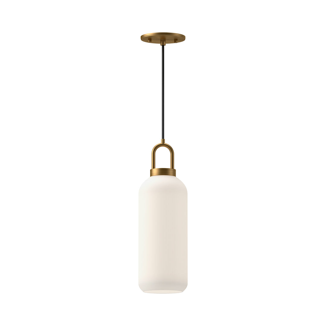 Alora Mood soji PD401505AGOP Pendant Light - Aged Gold/Opal Matte Glass