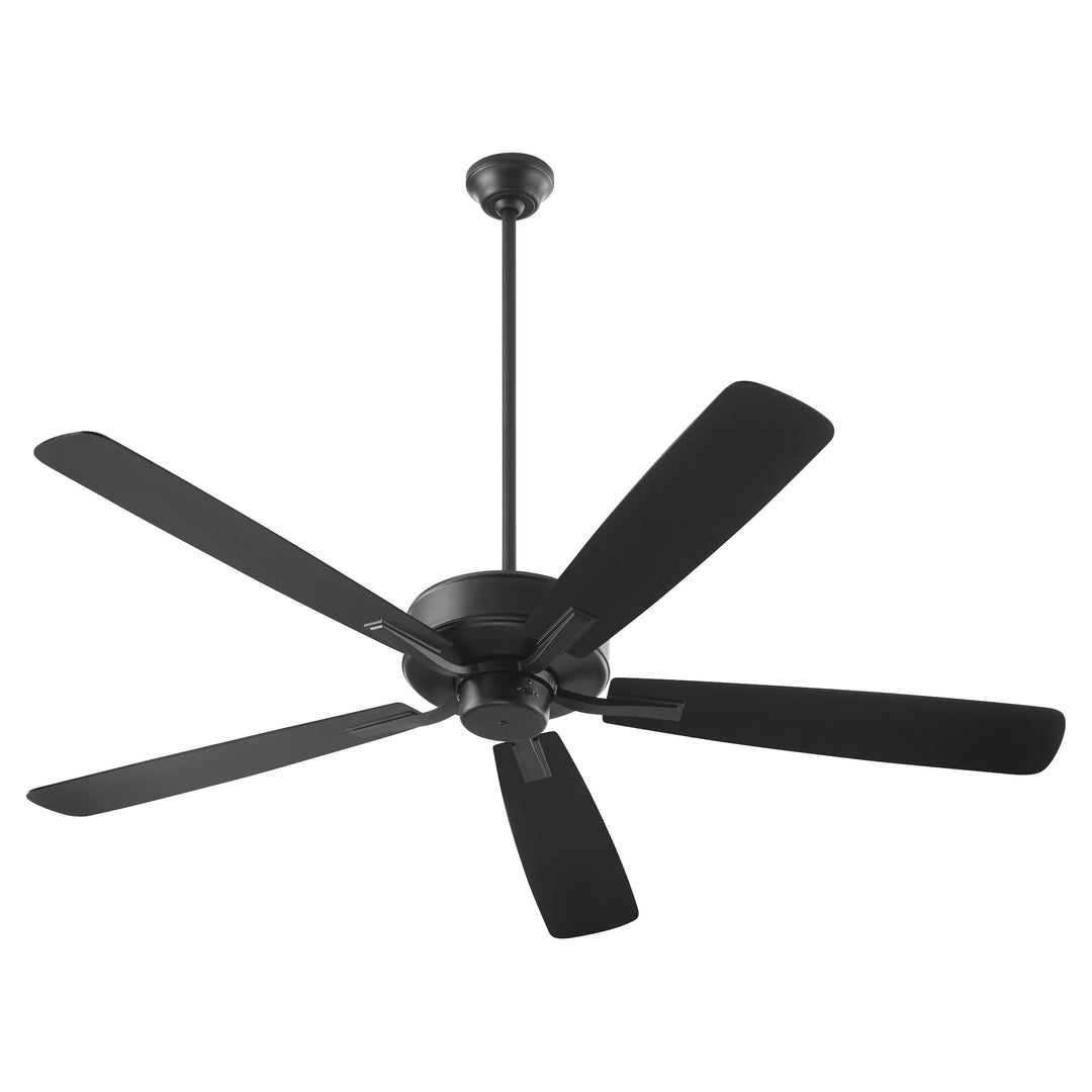 Quorum Ovation 4605-59 Ceiling Fan 60 in. - Matte Black, Matte Black/Weathered Gray