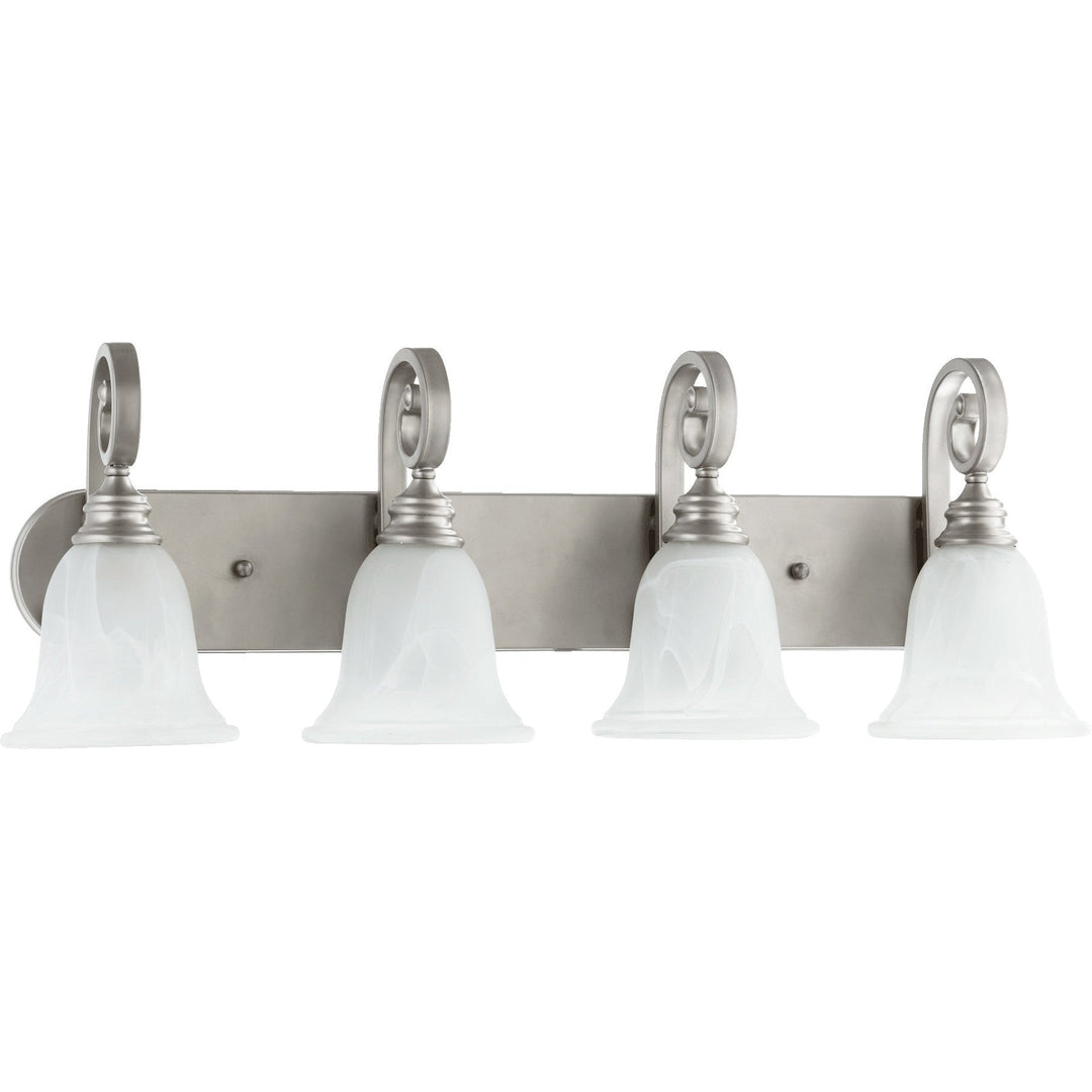 Quorum Bryant 5154-4-64 Bath Vanity Light 32 in. wide - Classic Nickel