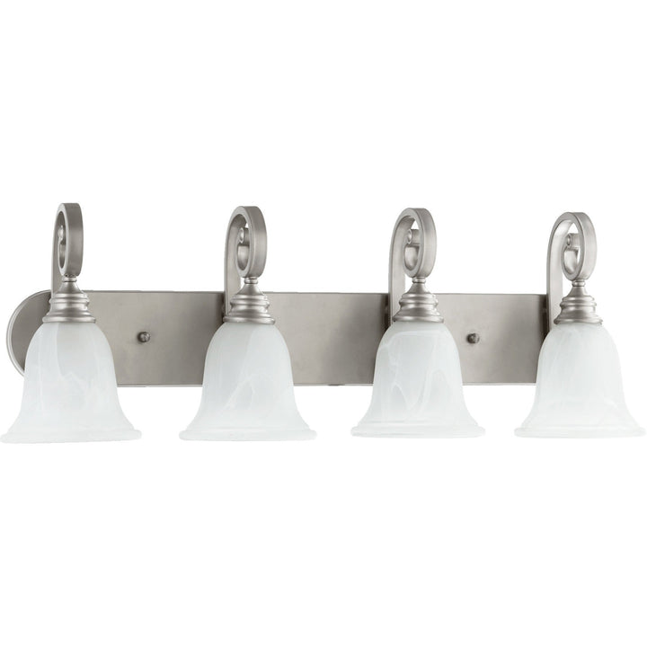 Quorum Bryant 5154-4-64 Bath Vanity Light 32 in. wide - Classic Nickel