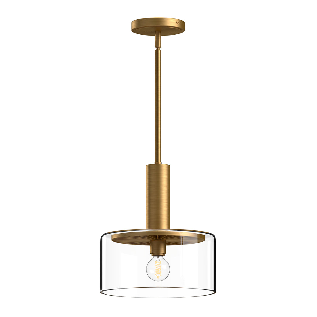 Alora Mood royale PD535010AGCL Pendant Light - Aged Gold/Clear Glass