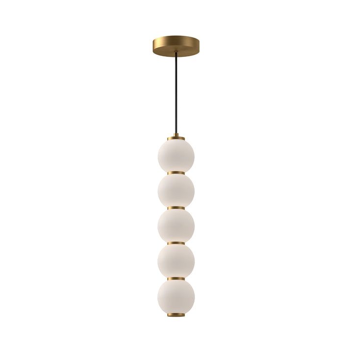 Alora Mood bijou PD531515AGOP Pendant Light - Aged Gold/Opal Matte Glass