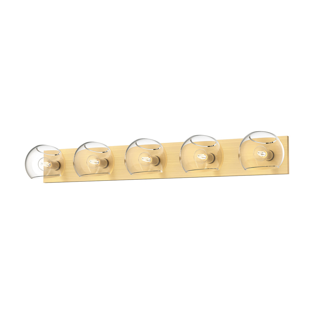 Alora Mood willow VL548540BGCL Bath Vanity Light 11 in. wide - Brushed Gold/Clear Glass