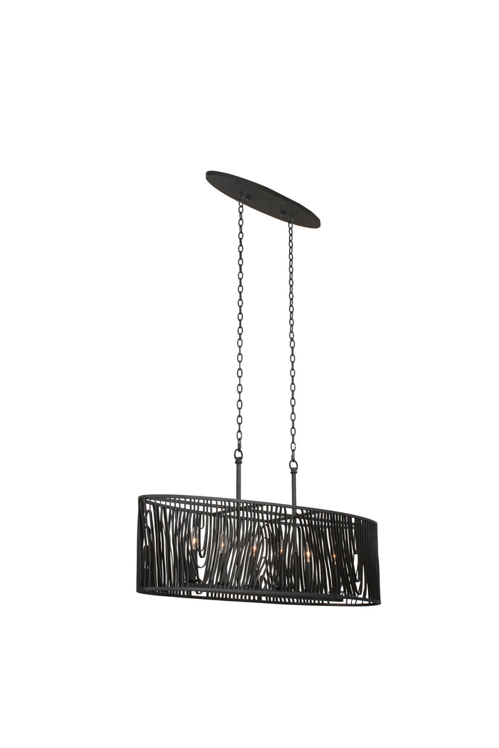 Kalco Morre 507560BI Pendant Light - Black Iron