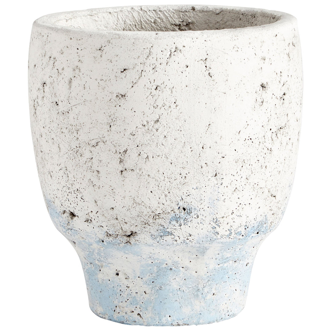 Cyan 09608 Vases & Planters - Antique White Blue Accents