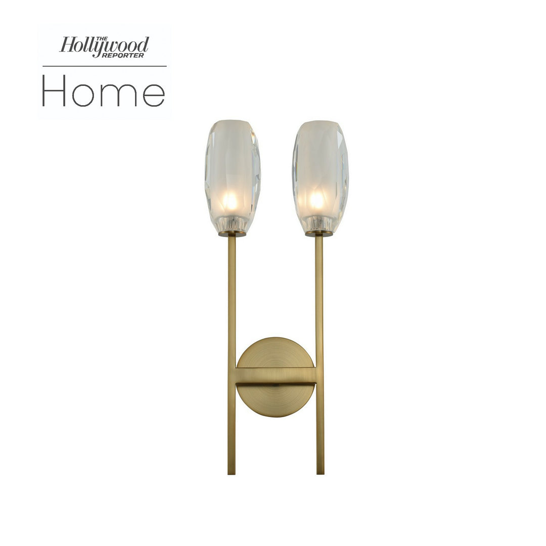 Kalco June 511522WB Wall Sconce Light - Winter Brass