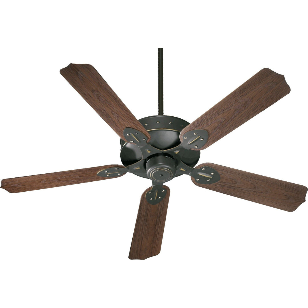 Quorum Hudson 137525-95 Ceiling Fan - Old World, Walnut