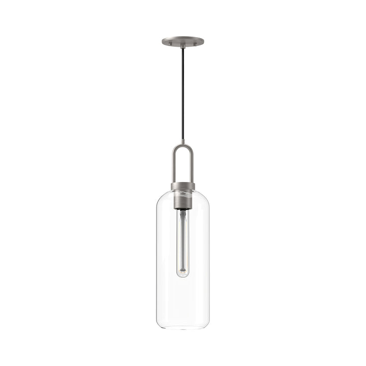 Alora Mood soji PD401606BNCL Pendant Light - Brushed Nickel/Clear Glass