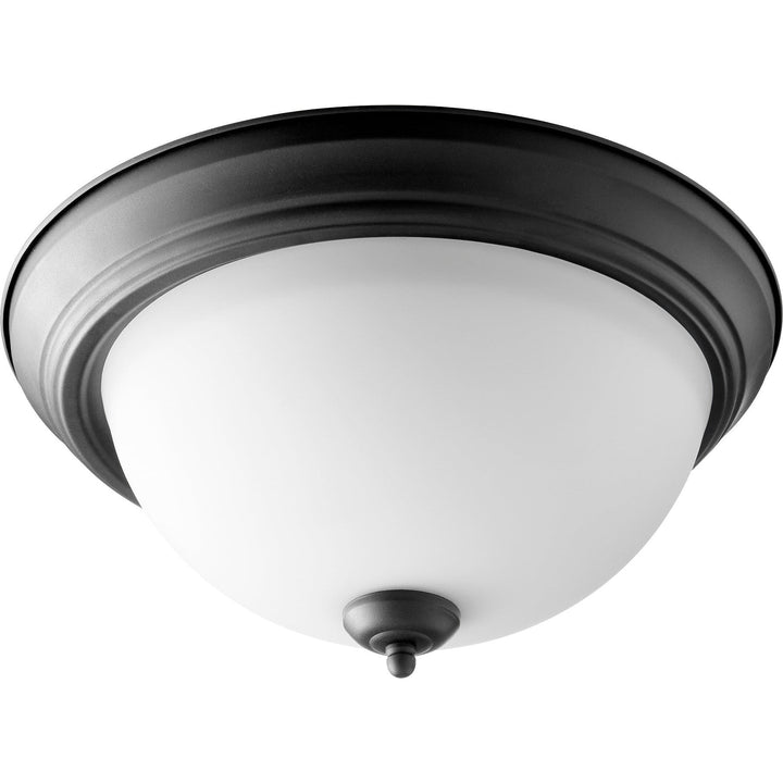 Quorum 3063 Ceiling Mounts 3063-15-69 Ceiling Light - Textured Black W/ Satin Opal