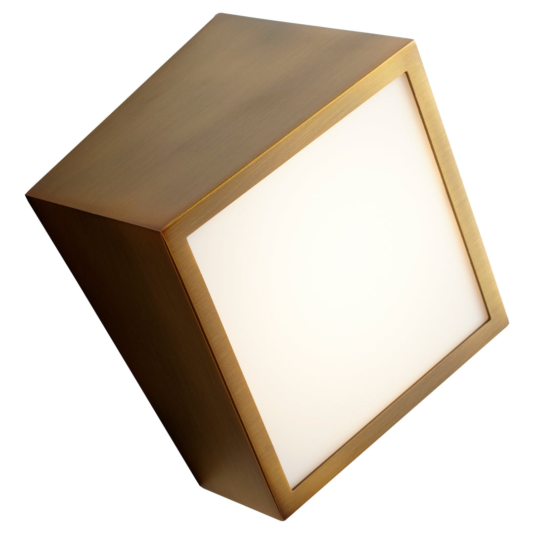Oxygen Zeta 3-530-40 Wall Light - Aged Brass