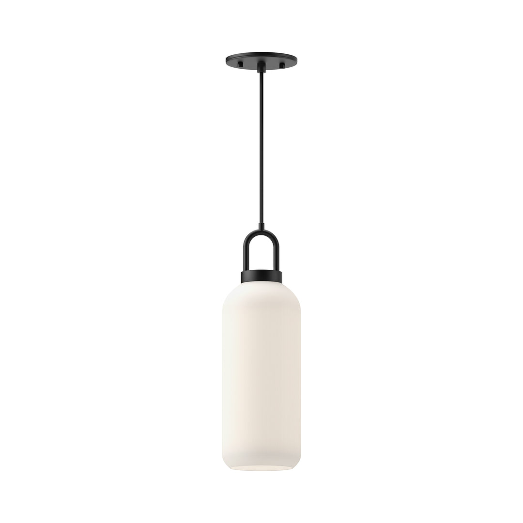 Alora Mood soji PD401505MBOP Pendant Light - Matte Black/Opal Matte Glass