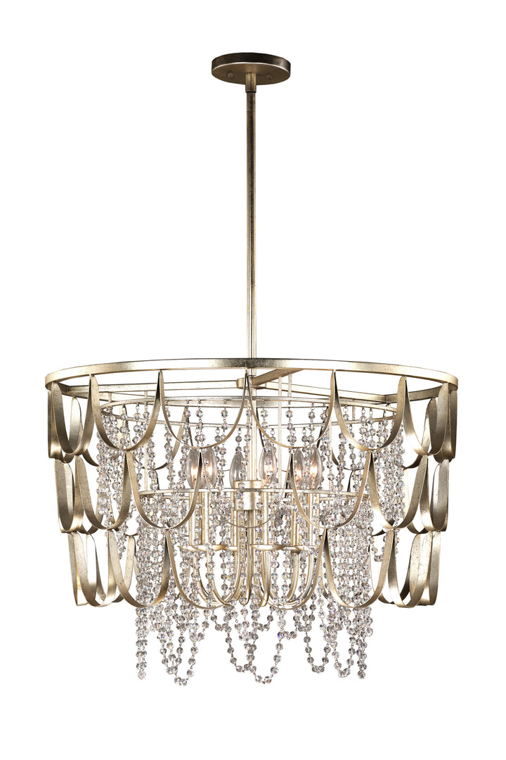 Kalco Dulce 508851CSL Chandelier Light - Champagne Silver Leaf