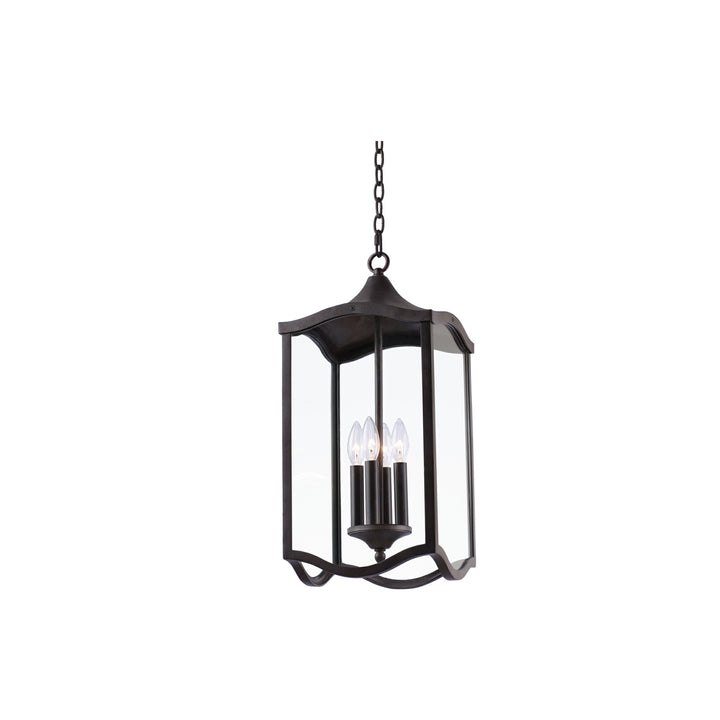 Kalco Lighting 404550AI Lakewood Outdoor Four Light Hanging Lantern Outdoor Bronze / Dark