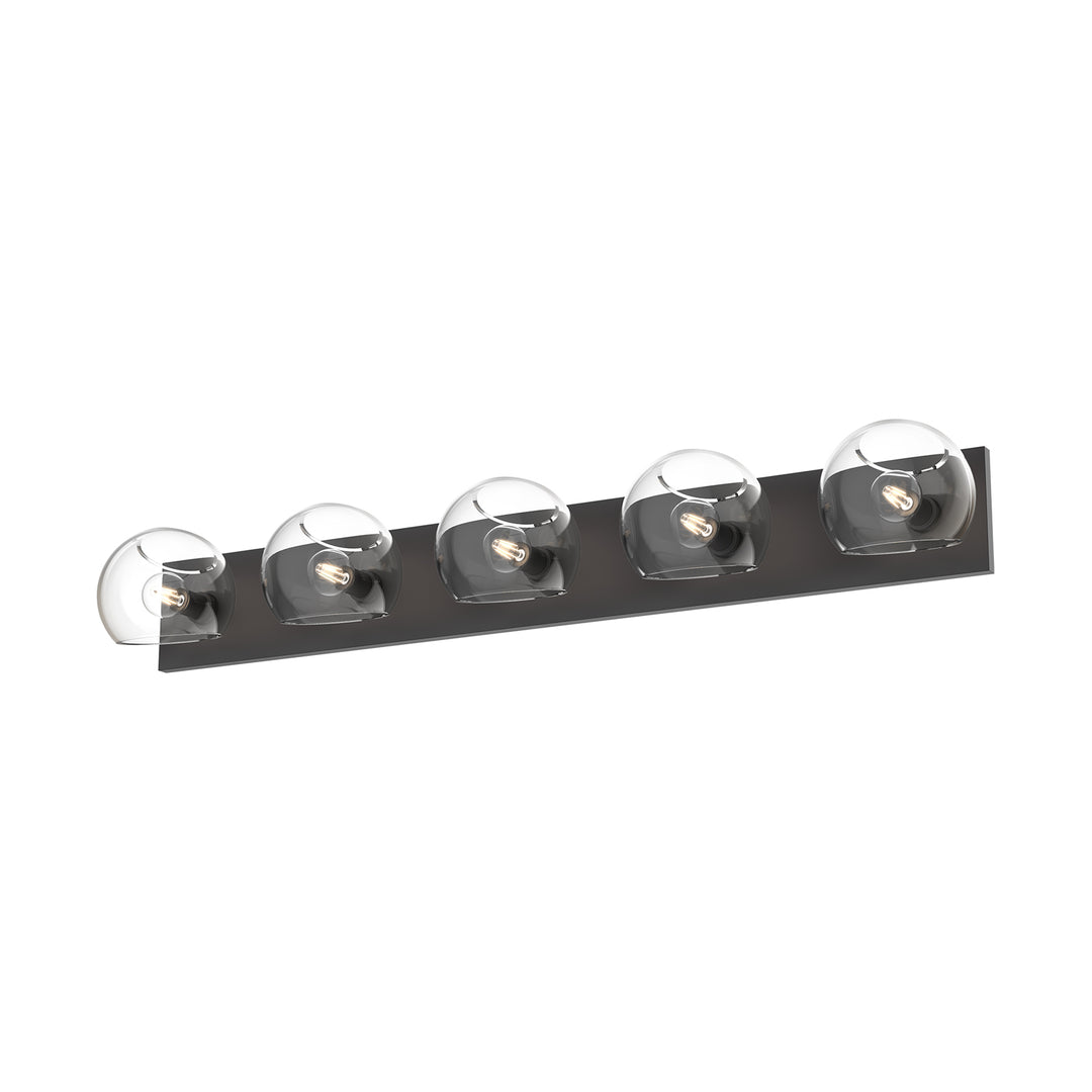 Alora Mood willow VL548540MBCL Bath Vanity Light 11 in. wide - Clear Glass/Matte Black