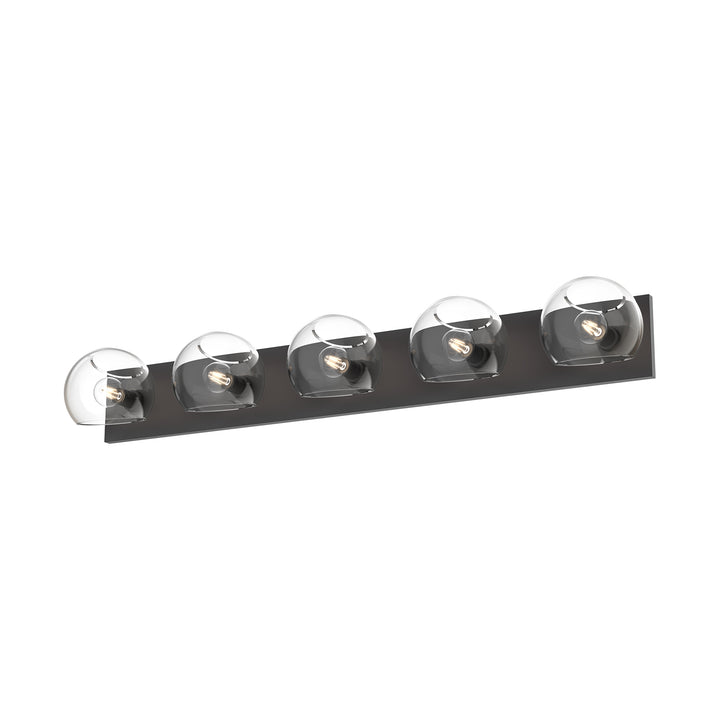 Alora Mood willow VL548540MBCL Bath Vanity Light 11 in. wide - Clear Glass/Matte Black