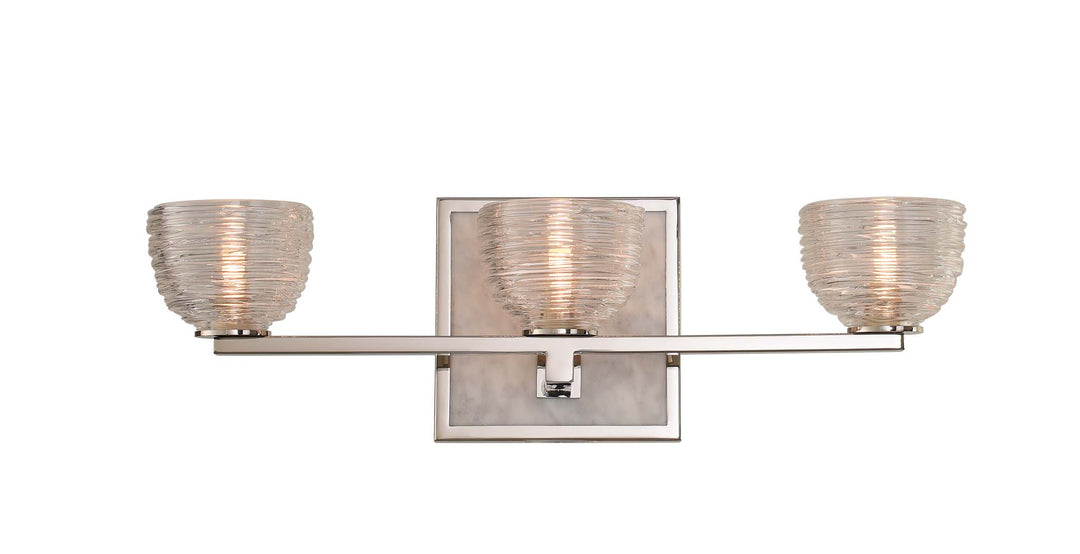 Kalco Bianco 304533PN Bath Vanity Light 18 in. wide - Polished Nickel