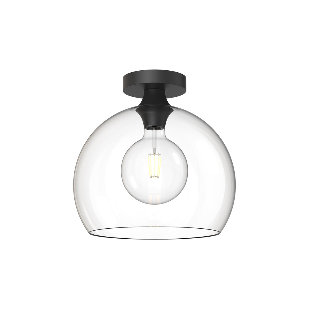 Alora Mood castilla FM506312MBCL Ceiling Light - Clear Glass/Matte Black