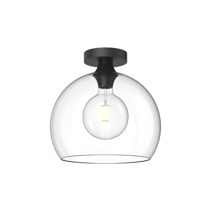 Alora Mood castilla FM506312MBCL Ceiling Light - Clear Glass/Matte Black