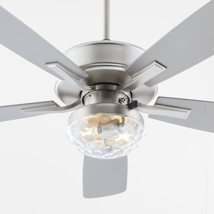 Quorum Ovation Patio 14525-65 Ceiling Fan - Satin Nickel, Silver