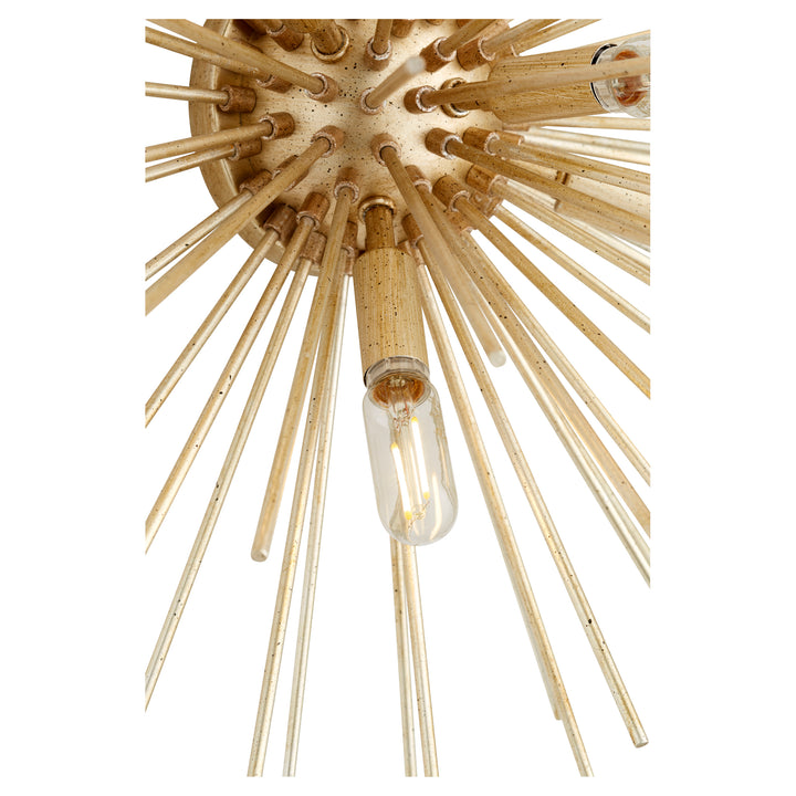 Quorum Electra 300-5-60 Wall Sconce Light - Aged Silver Leaf