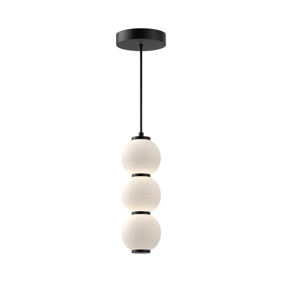 Alora Mood bijou PD530313MBOP Pendant Light - Matte Black/Opal Matte Glass