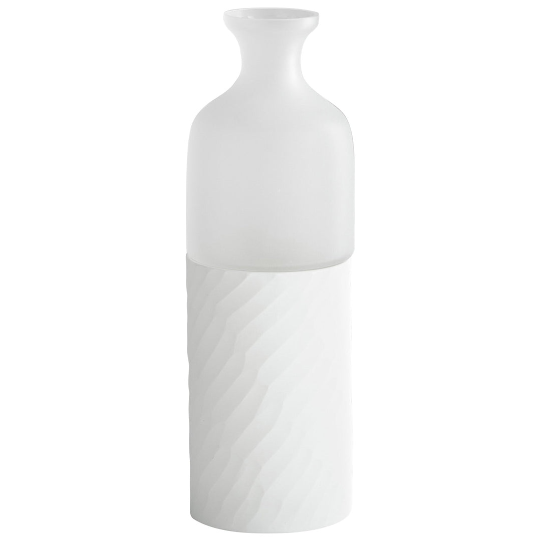 Cyan 07368 Vases & Planters - Clear And White