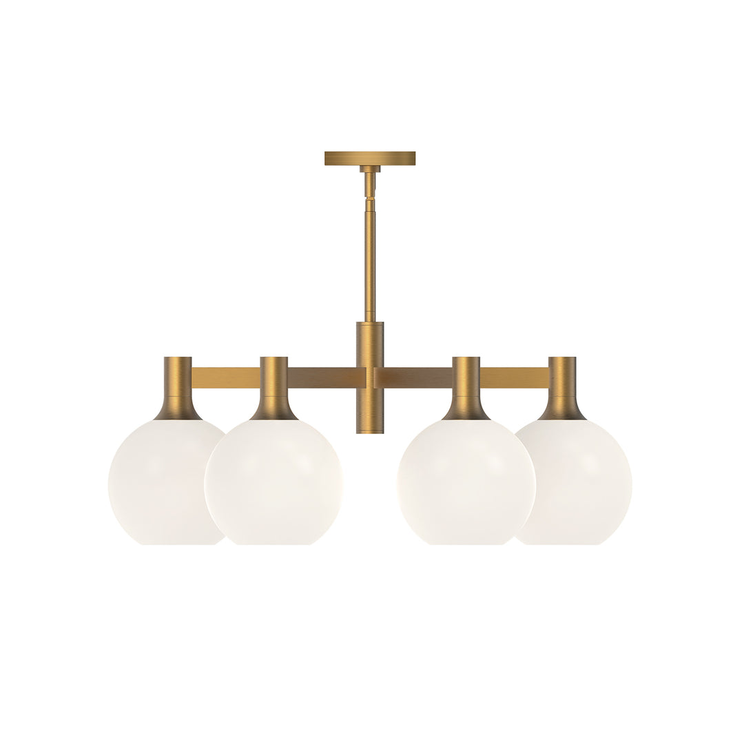 Alora Mood castilla CH506230AGOP Chandelier Light - Aged Gold/Opal Matte Glass