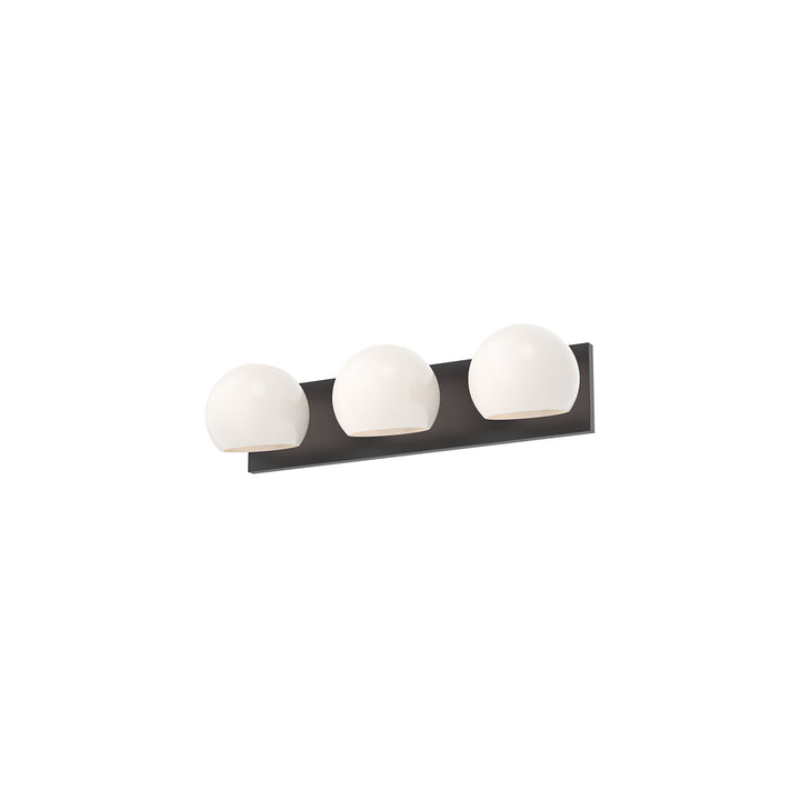Alora Mood willow VL548322MBOP Bath Vanity Light 11 in. wide - Matte Black/Opal Matte Glass