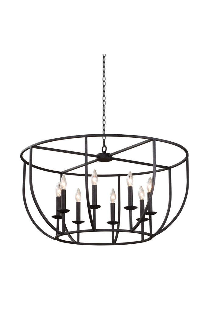 Kalco Newhall 508052BI Chandelier Light - Black Iron