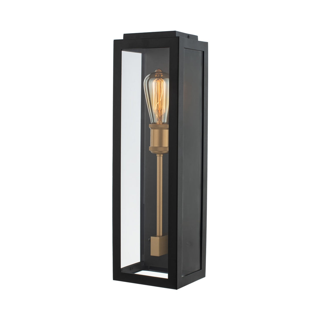 Kalco Lighting 405520BSG  Ashland Outdoor Matte Black W Sanded Gold