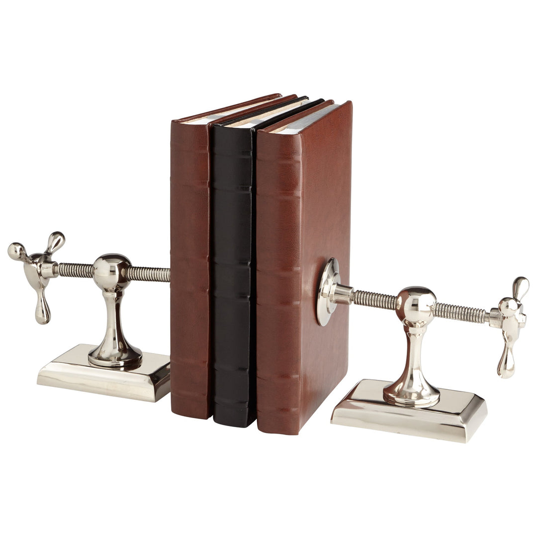Cyan 07034 Bookends - Nickel