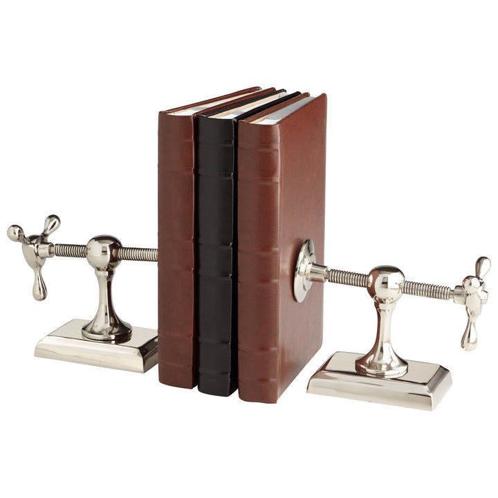 Cyan 07034 Bookends - Nickel