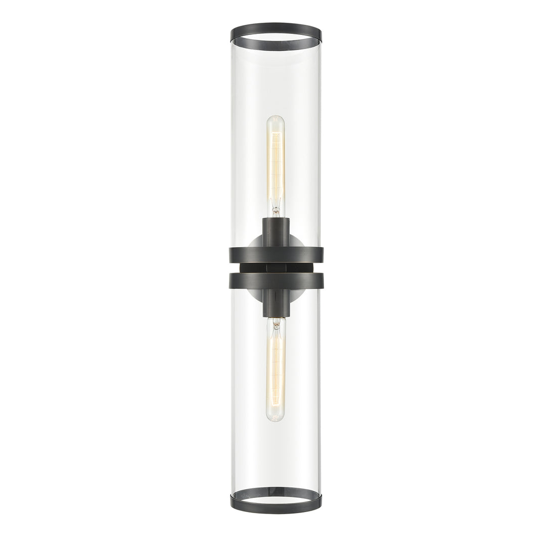 Alora revolve ii WV311602UBCG Wall Light - Clear Glass/Urban Bronze