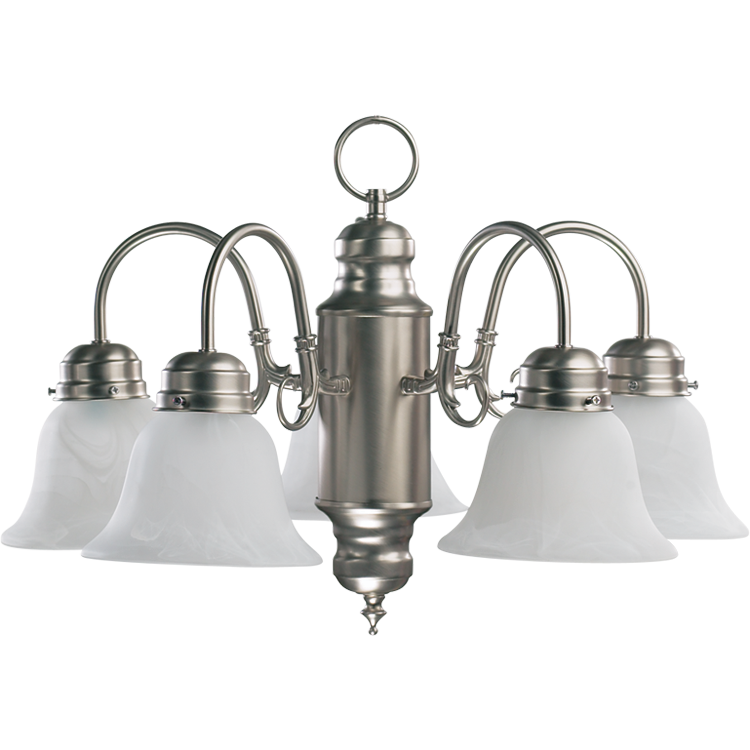 Quorum 6429 Nooks 6429-5-65 Chandelier Light - Satin Nickel