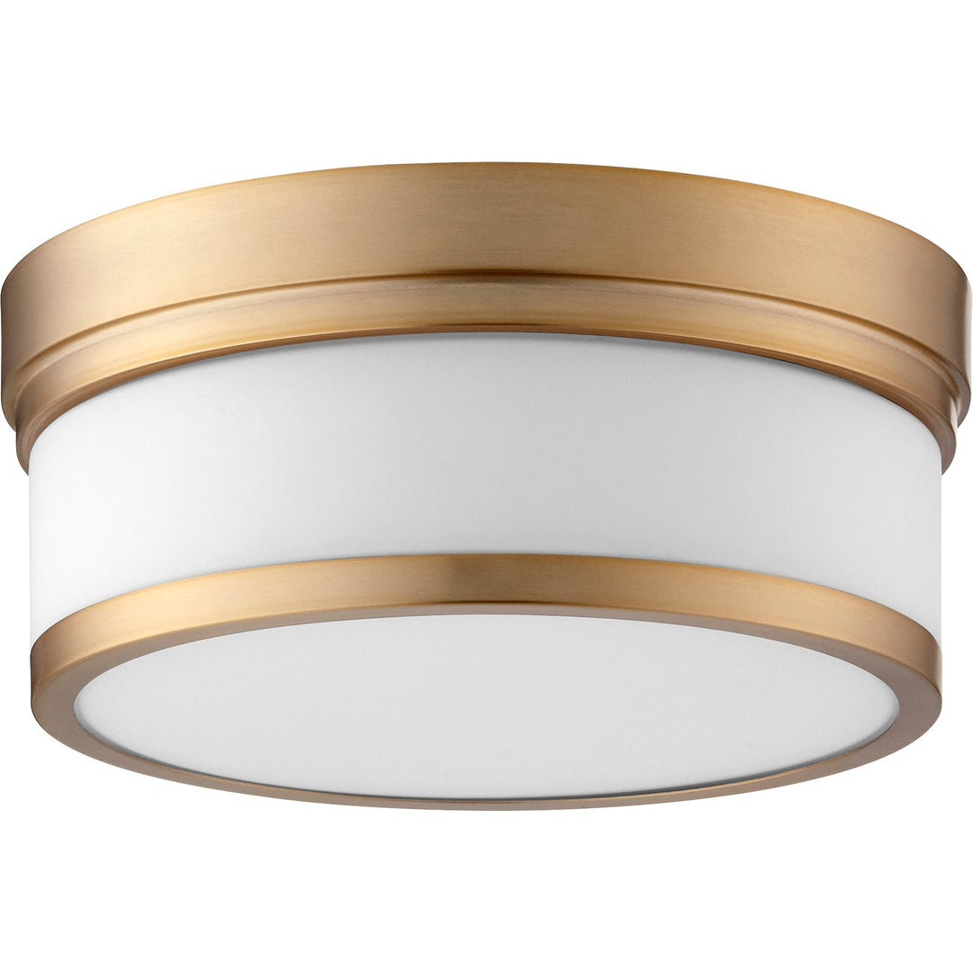 Quorum Celeste 3509-12-80 Ceiling Light - Aged Brass