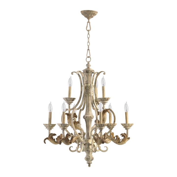 Quorum Florence 6037-9-70 Chandelier Light - Persian White