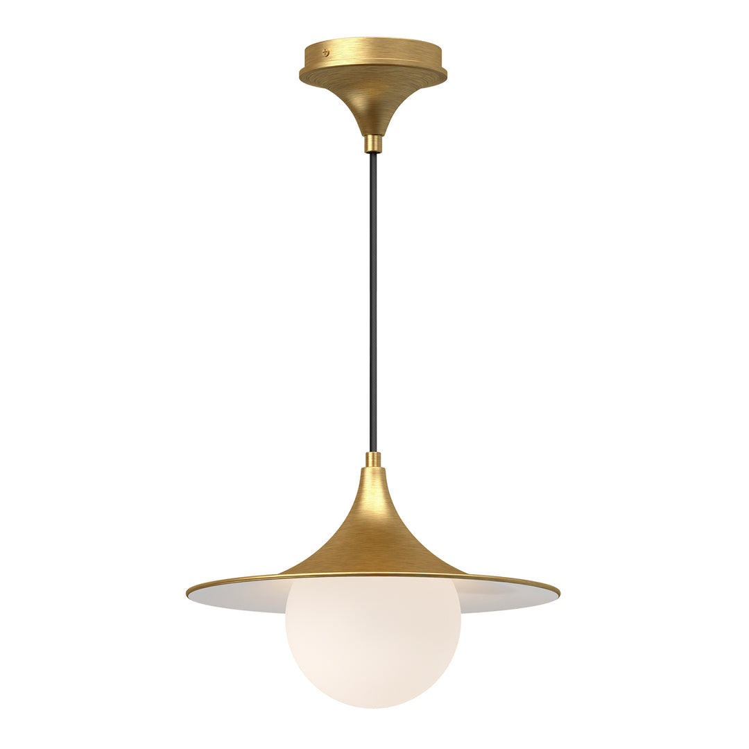 Alora Mood fuji PD525113BGOP Pendant Light - Brushed Gold/Opal Matte Glass