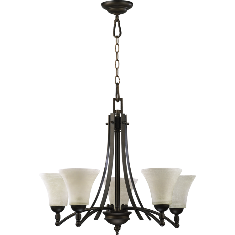 Quorum Aspen 6177-5-86 Chandelier Light - Oiled Bronze