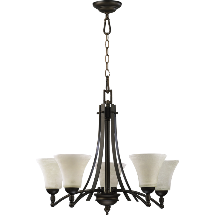 Quorum Aspen 6177-5-86 Chandelier Light - Oiled Bronze