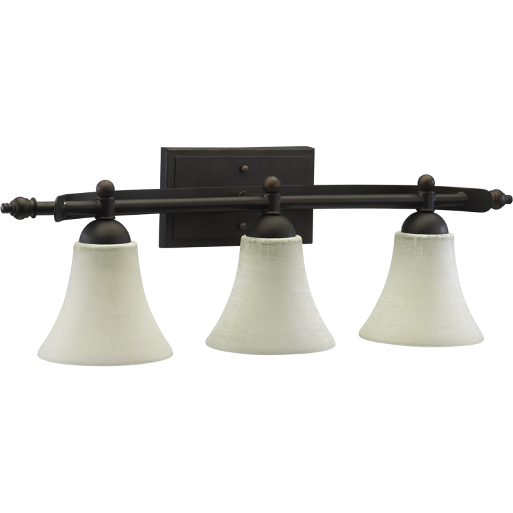 Quorum Aspen 5077-3-86 Bath Vanity Light 28 in. wide - Oiled Bronze