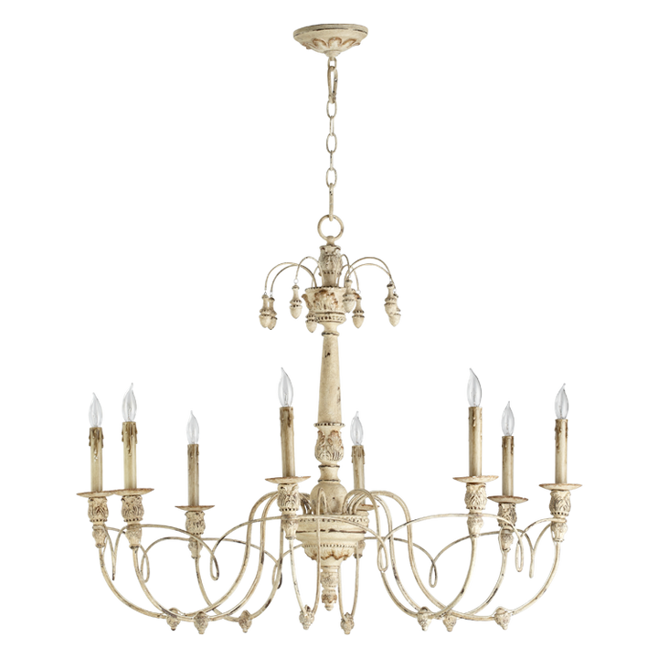 Quorum Salento 6106-8-70 Chandelier Light - Persian White