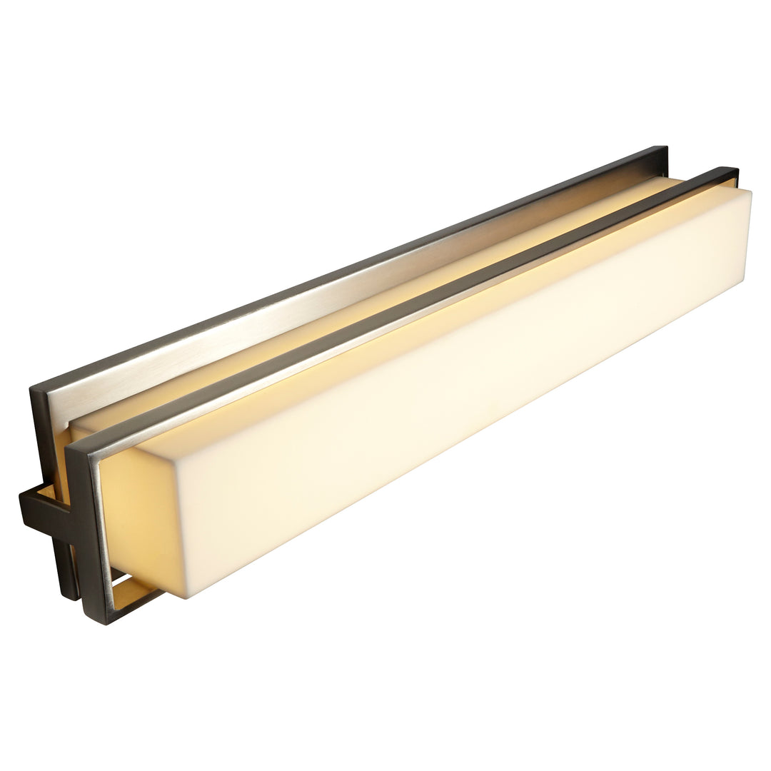 Oxygen Plato 3-534-24 Bath Vanity Light 27 in. wide - Satin Nickel