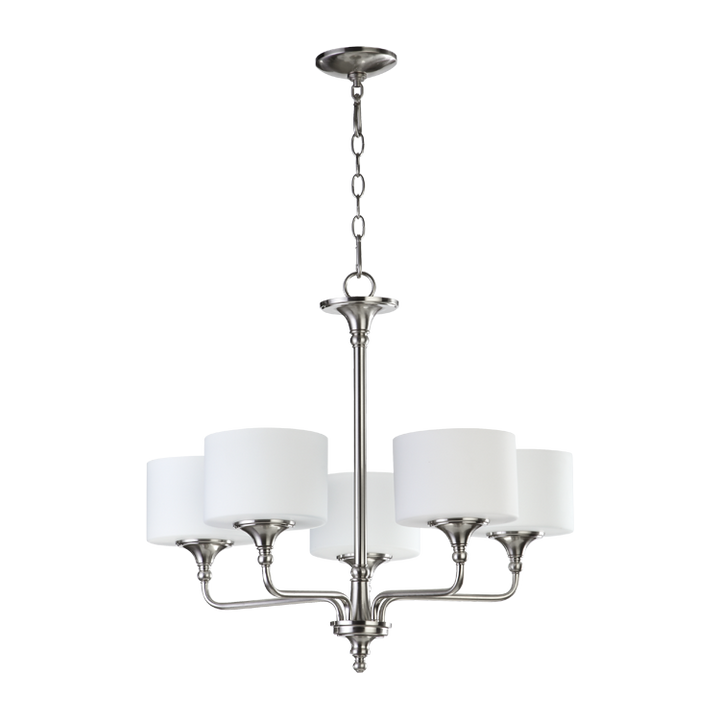 Quorum Rockwood 6090-5-65 Chandelier Light - Satin Nickel