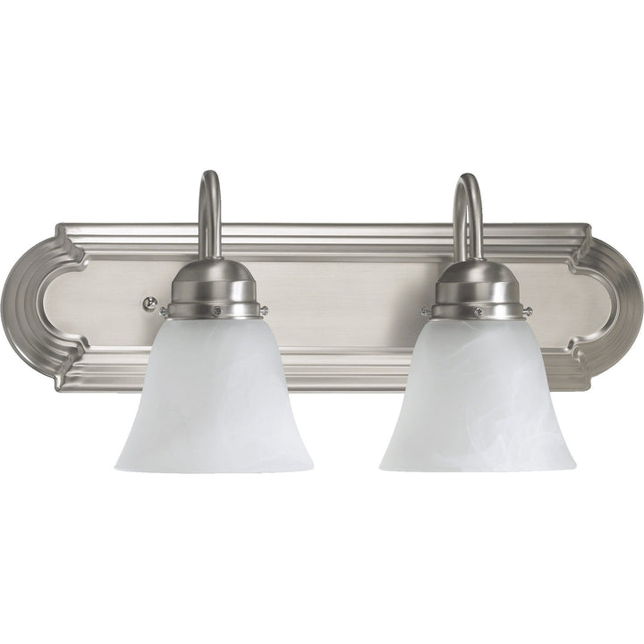 Quorum 5094 Vanities 5094-2-165 Bath Vanity Light 18 in. wide - Satin Nickel