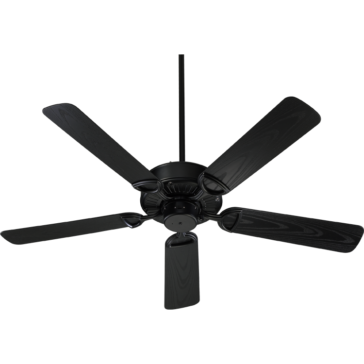 Quorum Estate Patio 143525-599 Ceiling Fan - Matte Black, Black