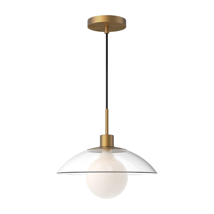 Alora Mood francesca PD517112AGCL Pendant Light - Aged Gold/Clear Glass